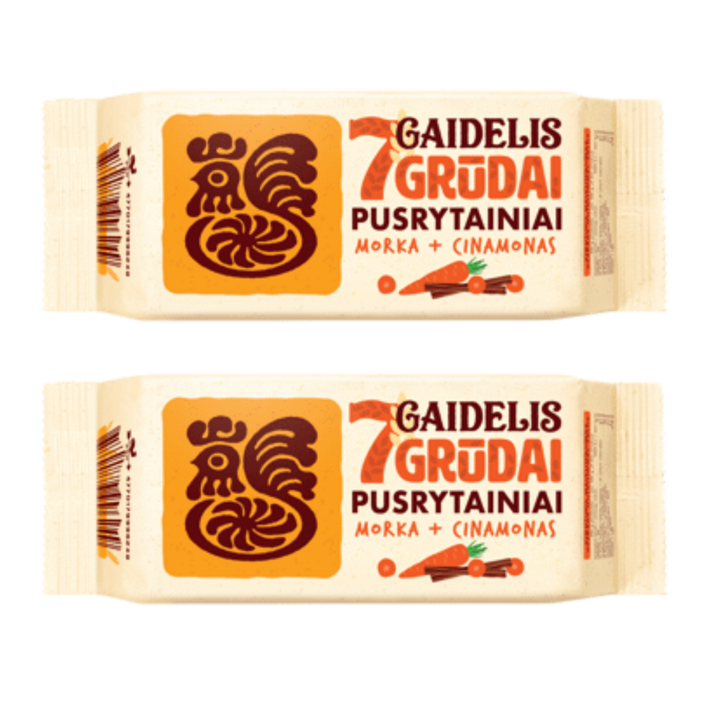 Cookies GAIDELIS 7 GRAINS with carrots and cinnamon, 160 g
