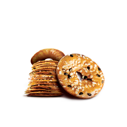 4 ELEPHANT Baked Squeezed Pretzels with Sesame Seeds, 80g