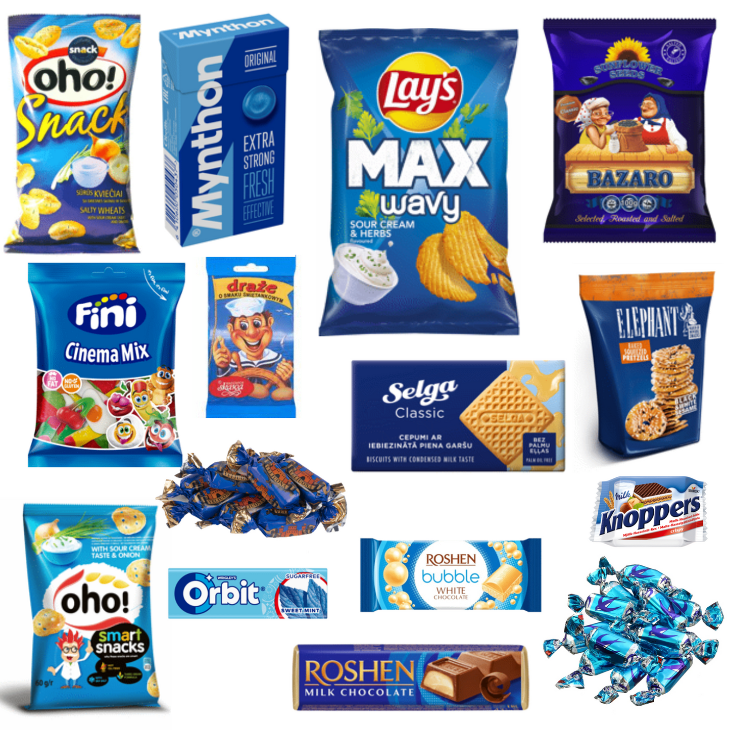 Blue Snack Box 15pcs