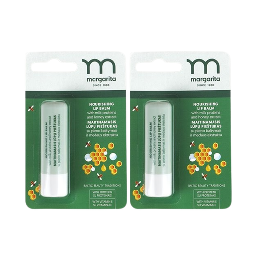2 Nourishing Lip Balm with Milk and Honey, 3,7g each