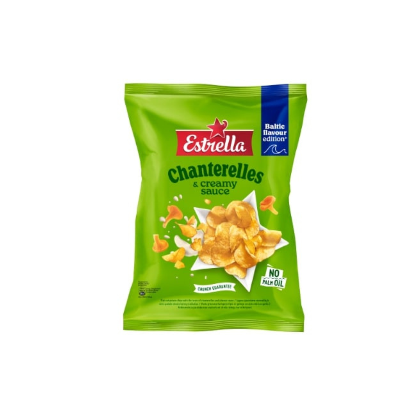 Potato crips ESTRELLA Chanterelles and Creamy sauce, 170g