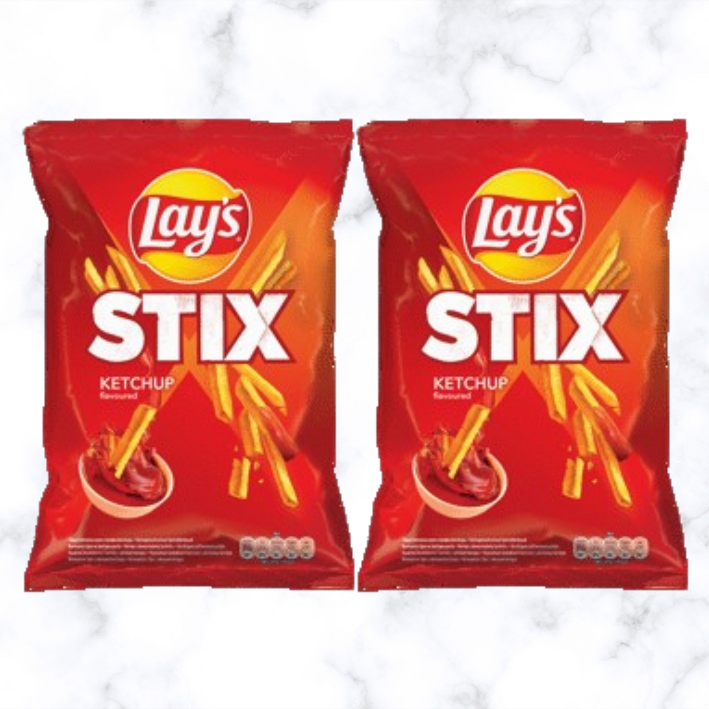 2 Potato chips LAY'S ketchup flavor, 130g