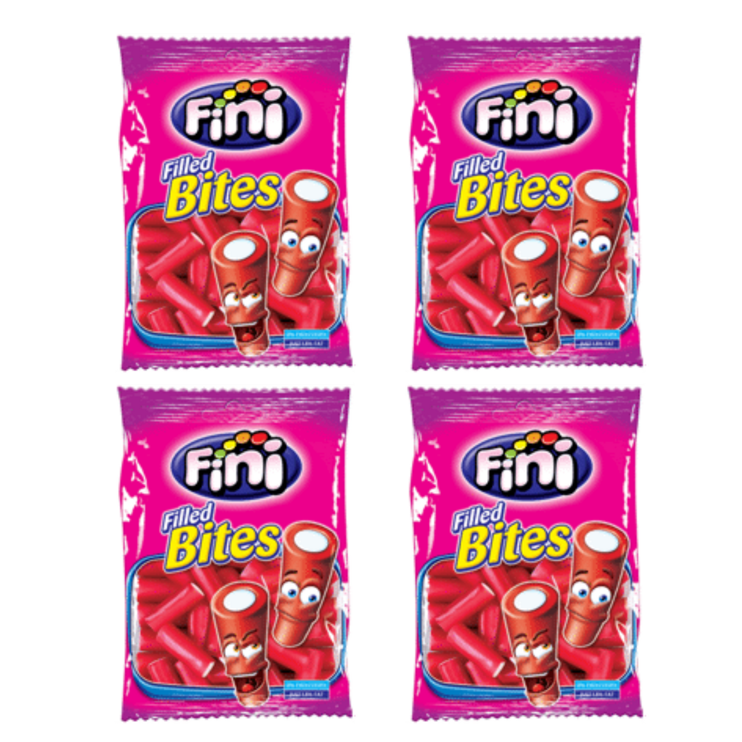 4 FINI Strawberry Candy Tubes, 90g