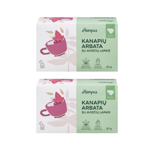 2 Hemp Tea with Raspberry Leaves